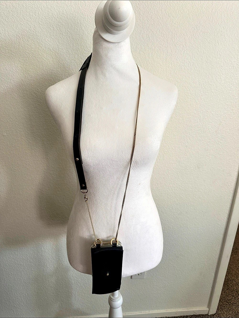 Casetify Phone Crossbody Pouch in Black & Clear